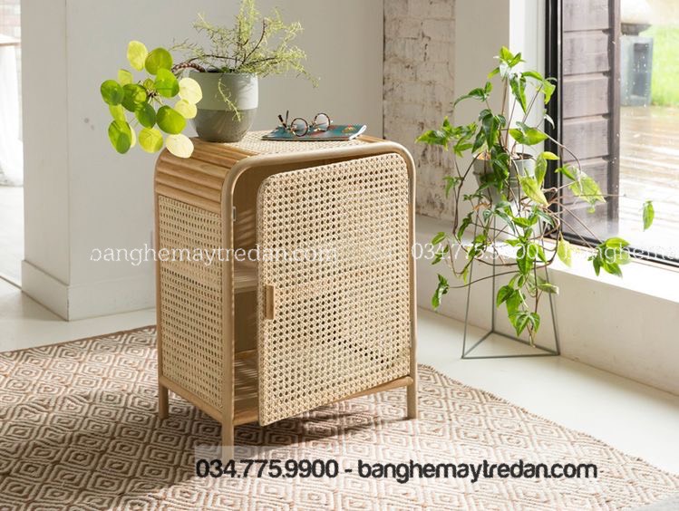 Tủ đầu giường mây đẹp - Bàn ghế mây tre đan