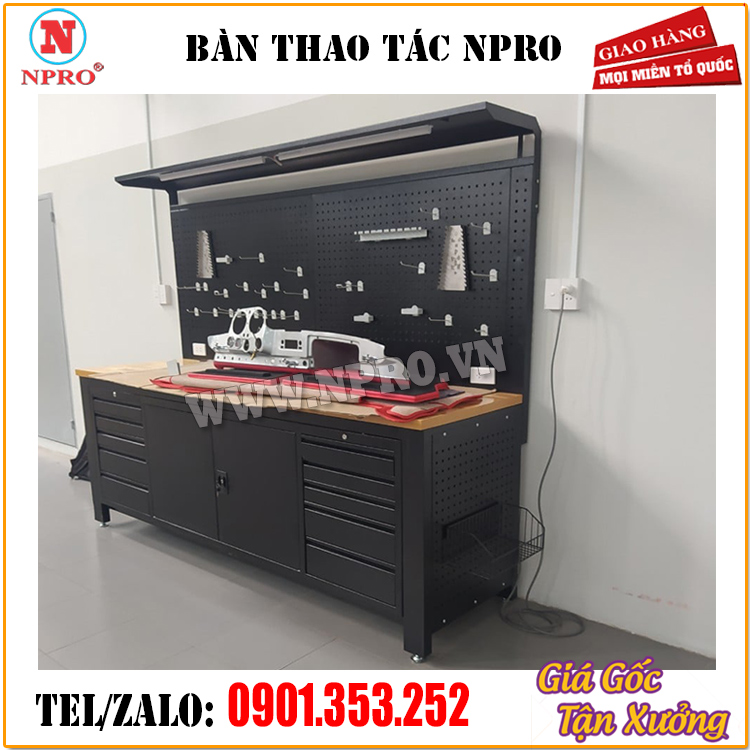 Bàn thao tác cơ khí . NPRO sx bàn cơ khí theo yêu cầu