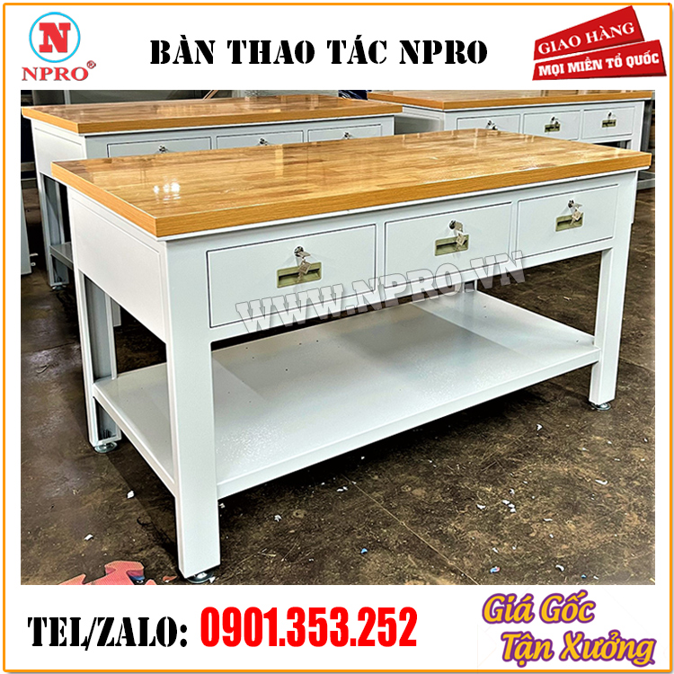 Bàn thao tác cơ khí . NPRO sx bàn cơ khí theo yêu cầu