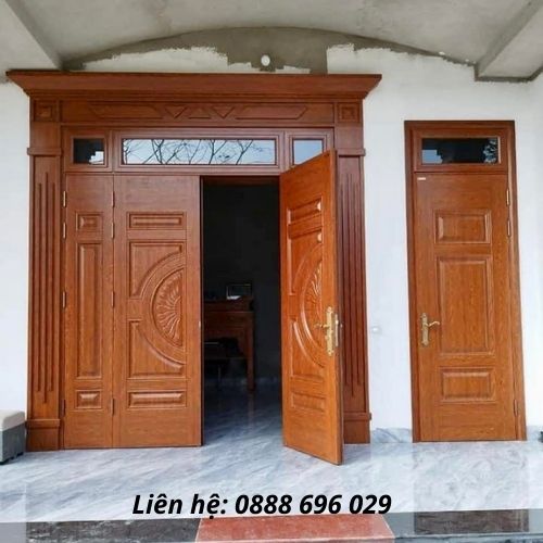 Cửa thép vân gỗ tại Bảo Lộc - Lâm Đồng
