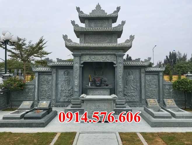 03 miếu thờ đá xanh bán bình định, ngoài trời thờ ông thiên địa