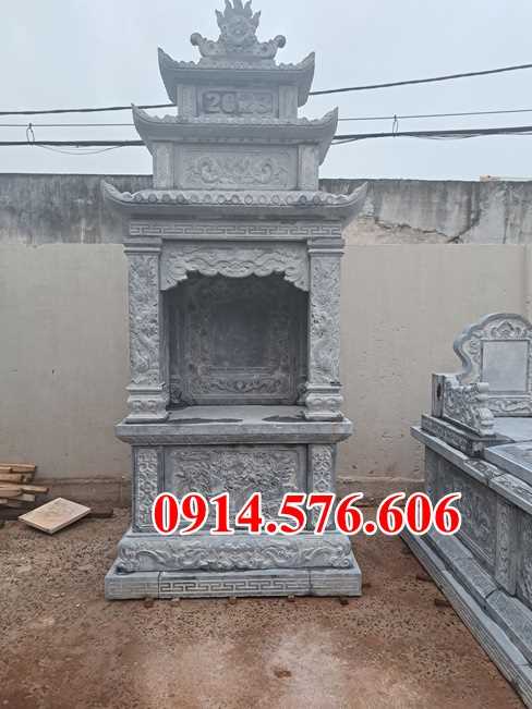 08 mẫu miếu thờ đá điêu khắc bán kon tum, nhà linh ngoài trời