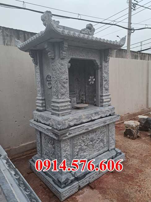 08 mẫu miếu thờ đá điêu khắc bán kon tum, nhà linh ngoài trời