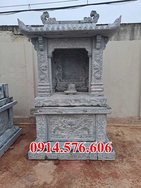 08 mẫu miếu thờ đá điêu khắc bán kon tum, nhà linh ngoài trời