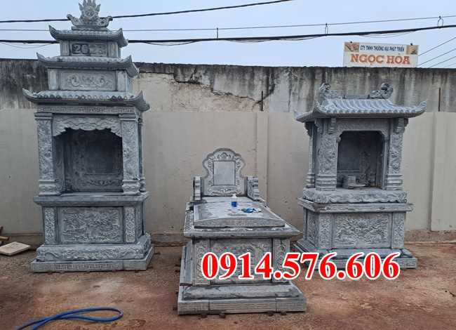 08 mẫu miếu thờ đá điêu khắc bán kon tum, nhà linh ngoài trời