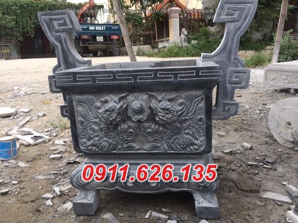 Mẫu lư đỉnh hương đá nguyên khối cao cấp bán tại Kiên giang 64