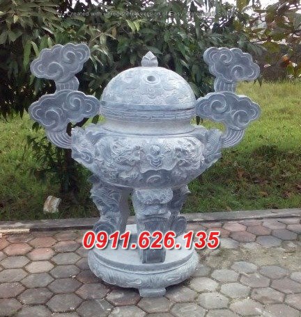 Mẫu lư đỉnh hương đá nguyên khối cao cấp bán tại Kiên giang 64