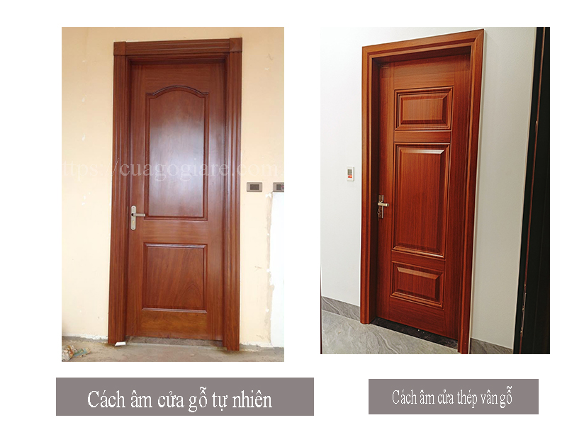 So sánh cửa thép vân gỗ và cửa gỗ tự nhiên