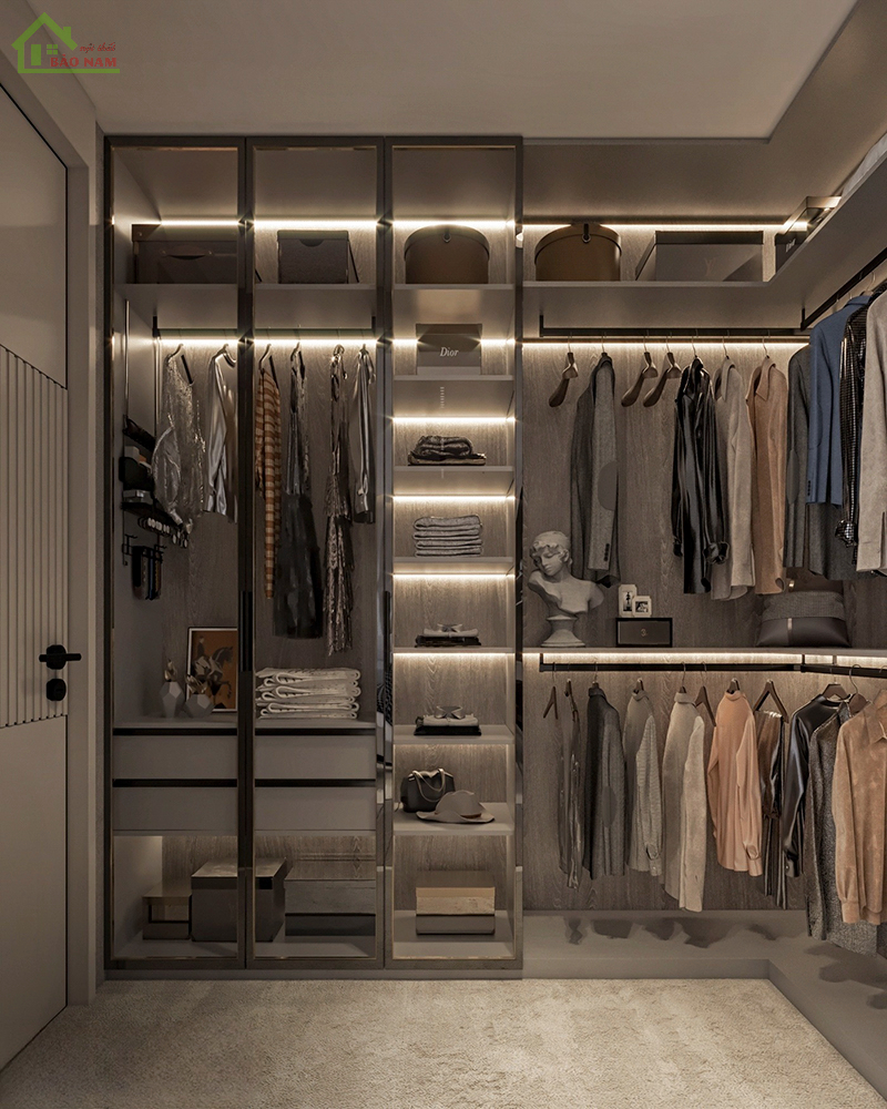 Báo giá tủ quần áo cánh kính - Cánh kính cường lực cao cấp