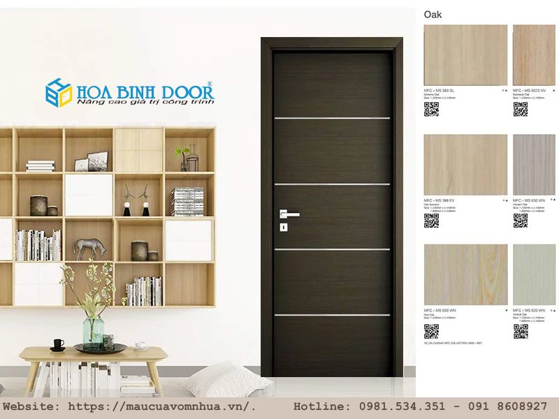Giá cửa gỗ tại quận 12 - Cửa gỗ công nghiệp mdf melamine