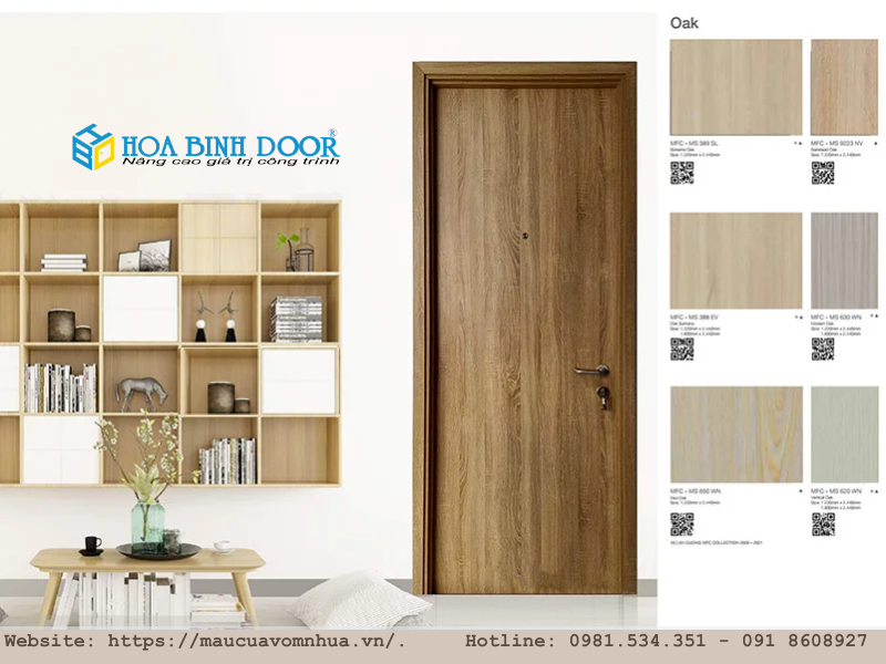 Giá cửa gỗ tại quận 12 - Cửa gỗ công nghiệp mdf melamine
