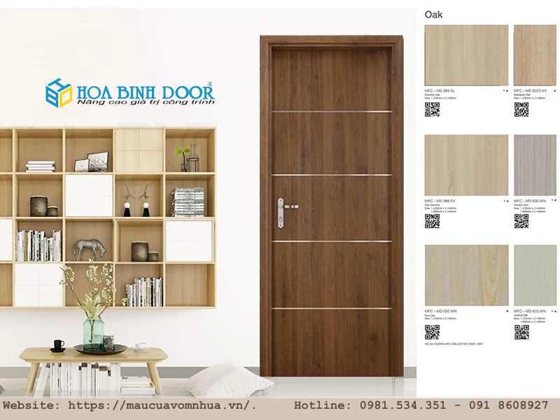 Giá cửa gỗ tại quận 12 - Cửa gỗ công nghiệp mdf melamine