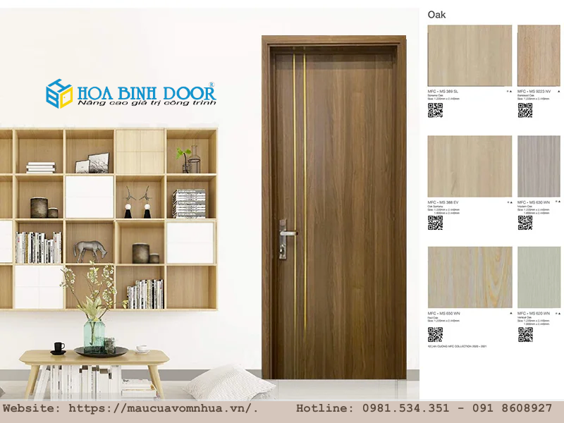 Giá cửa gỗ tại quận 12 - Cửa gỗ công nghiệp mdf melamine
