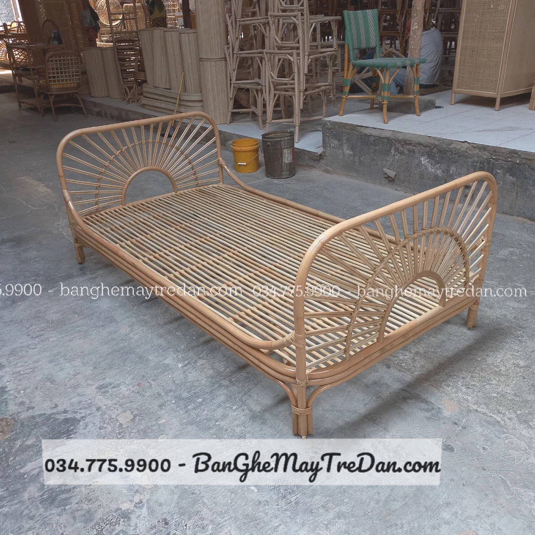 Xưởng làm giường ngủ bằng mây tự nhiên cao cấp