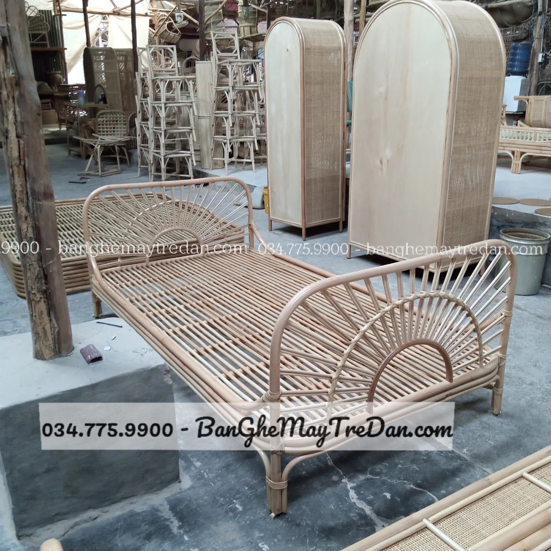 Xưởng làm giường ngủ bằng mây tự nhiên cao cấp