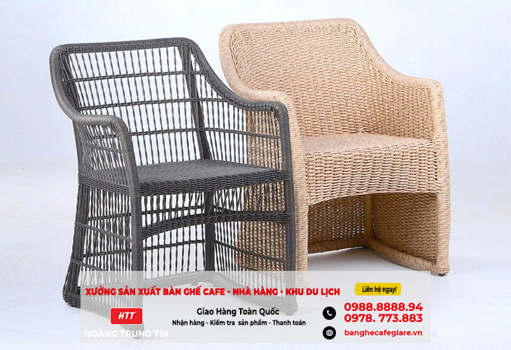 Bộ bàn ghế nhựa giả mây giá thanh lý, rất hợp mở quán cafe ở Quận 12