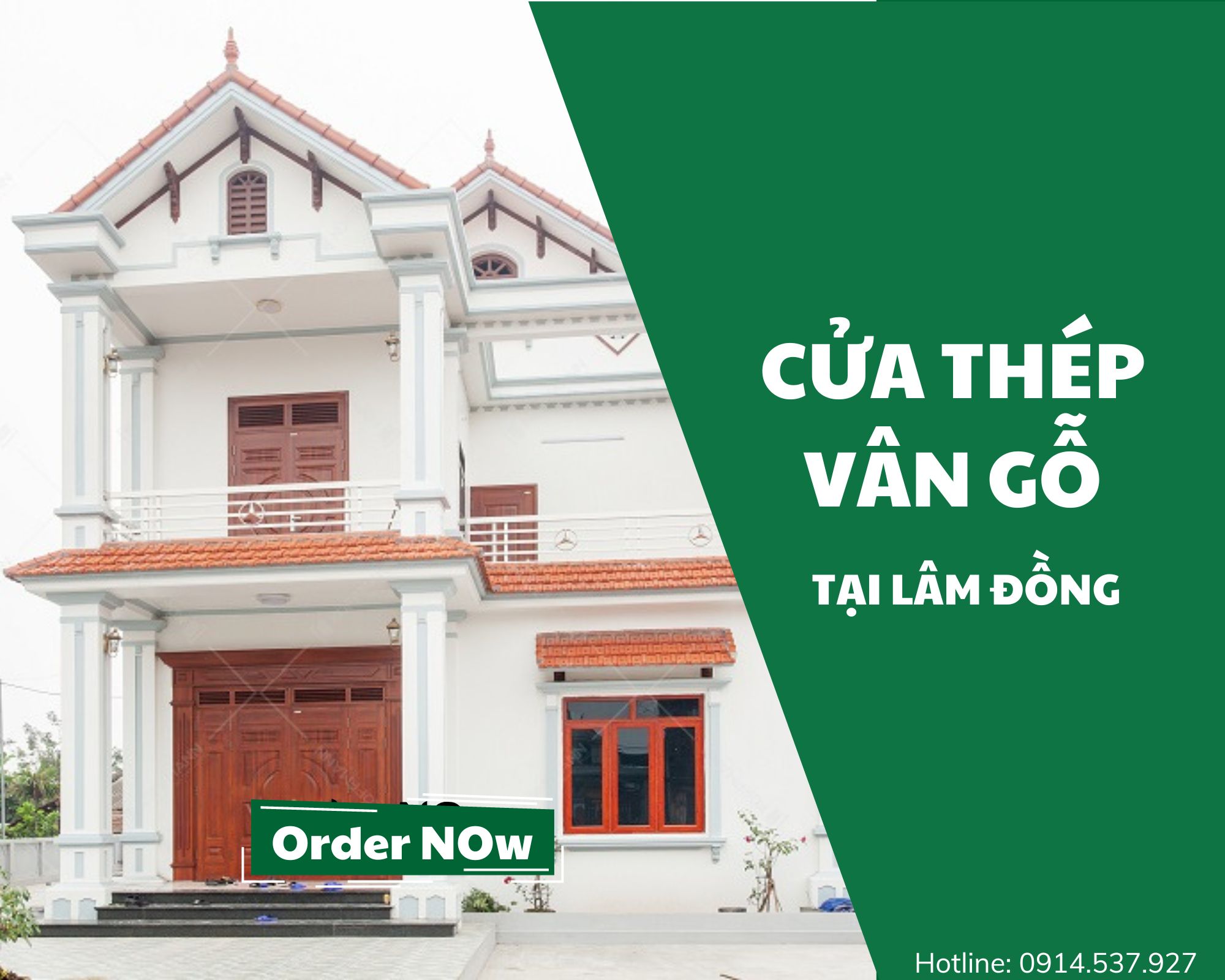 Cửa Thép Vân gỗ tại Lâm Đồng  Cửa chính cao cấp
