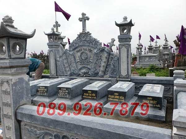 Nghĩa trang đá - Mãu nghĩa trang đá ông bà cha mẹ giá rẻ bán Long An