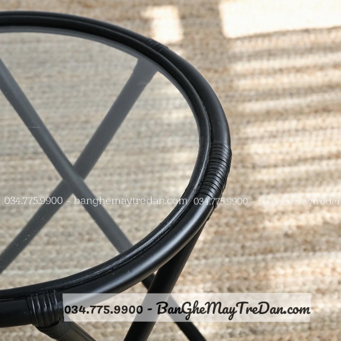 Bàn trà mây để phòng khách, phòng trà - Rattan table