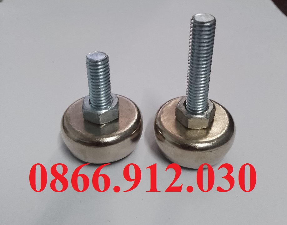 Chân tăng chỉnh kim loại m8, m10, m12 bát phi 32 và phi 48