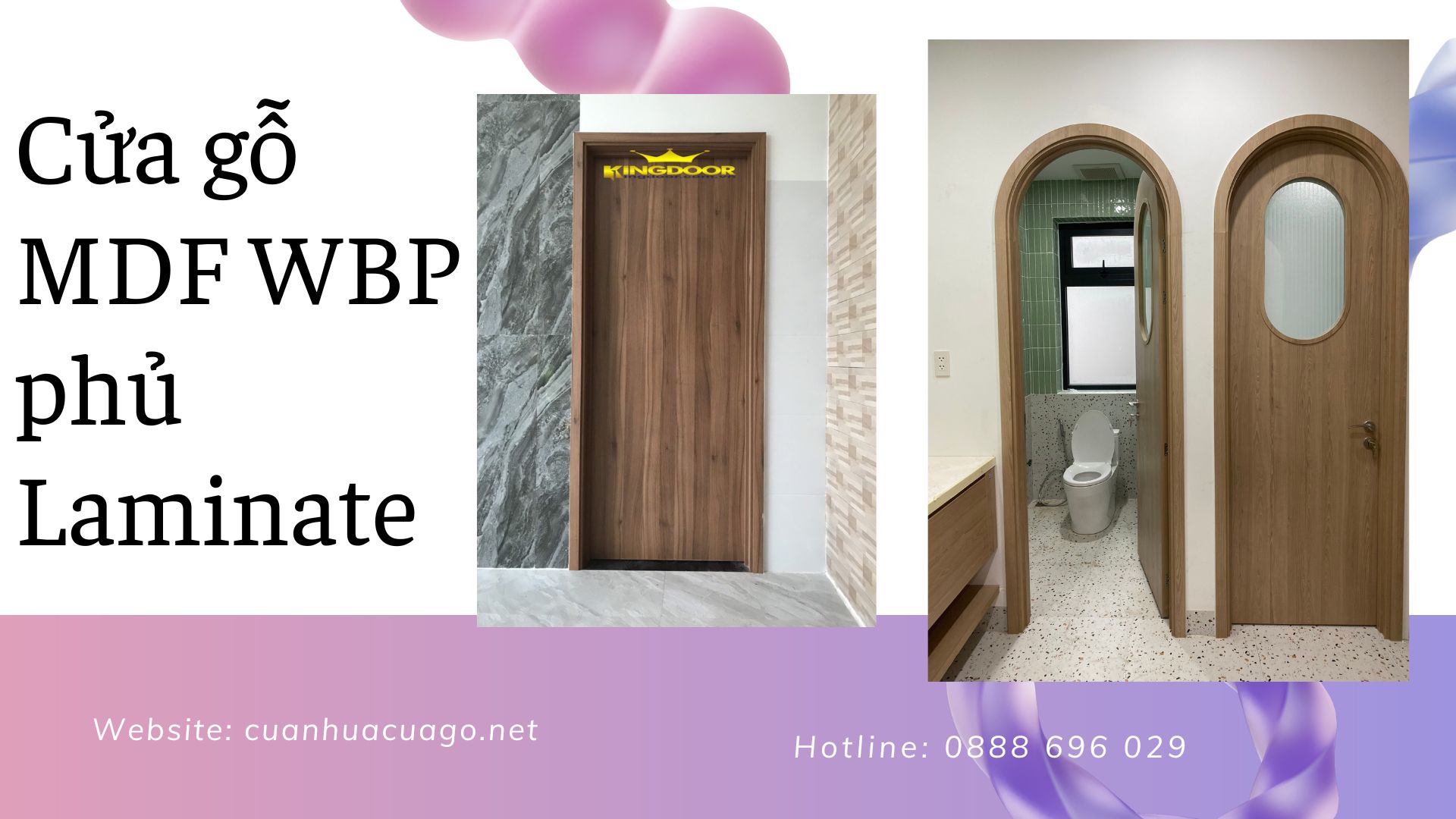 Cửa gỗ công nghiệp MDF WBP tại Long An