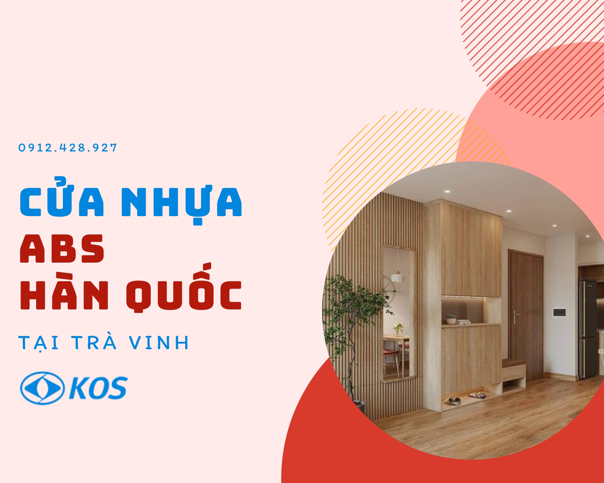 Cửa nhựa ABS Hàn Quốc tại Trà Vinh  cửa nhựa Hàn Quốc KOS