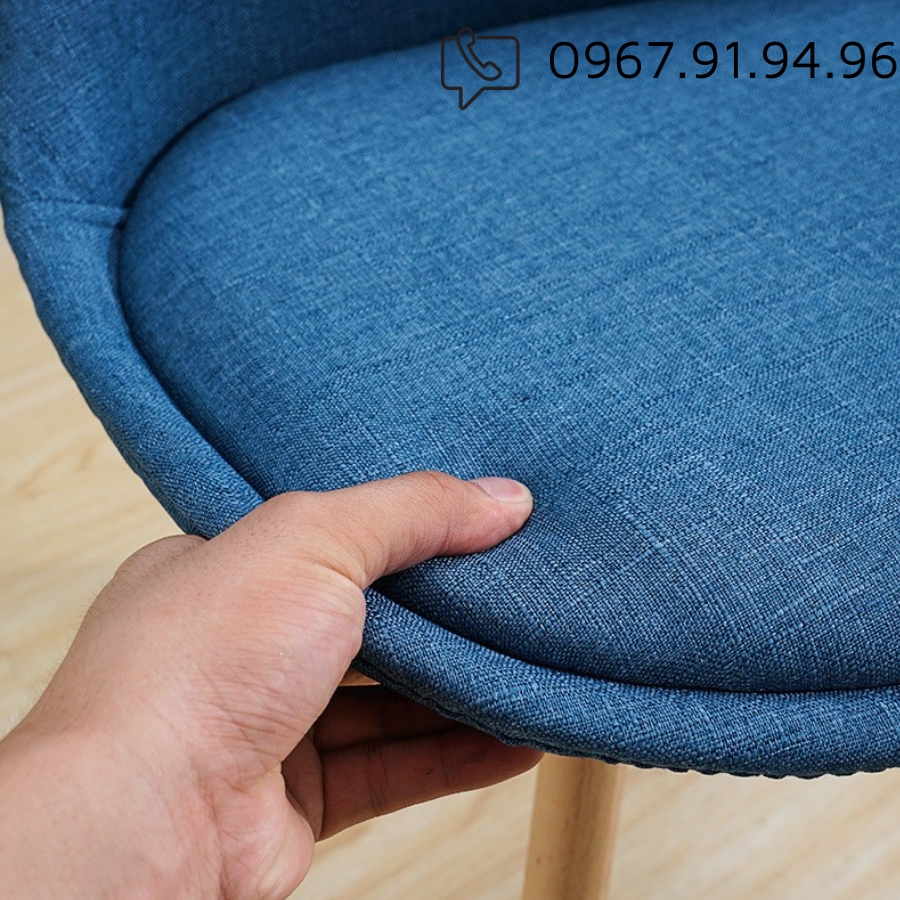 Ghế phòng ăn thân gỗ nệm vải nhập khẩu cao cấp DSW-F15