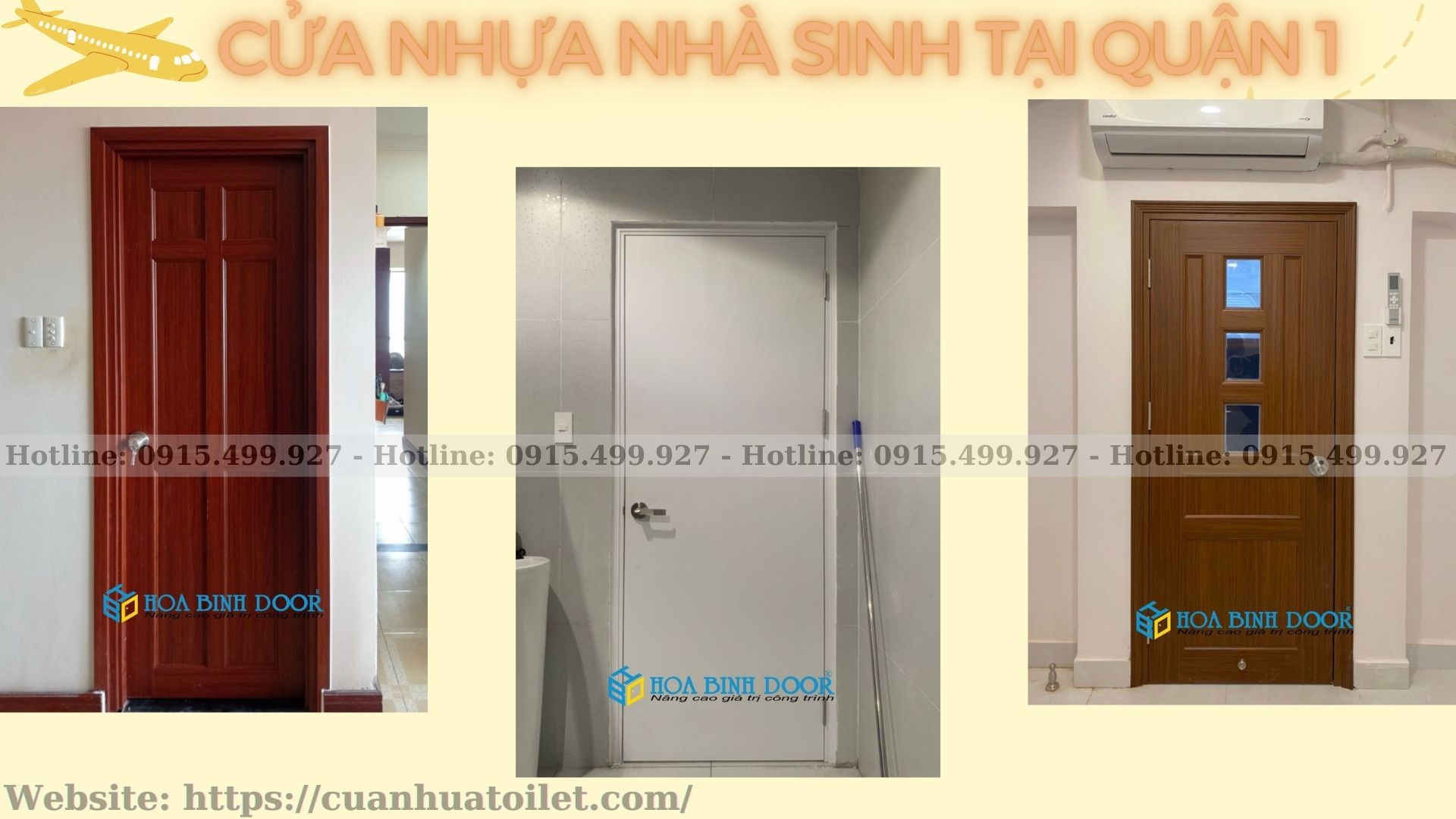 Cửa nhựa nhà vệ sinh tại Quận 1 - Cửa nhựa giá rẻ