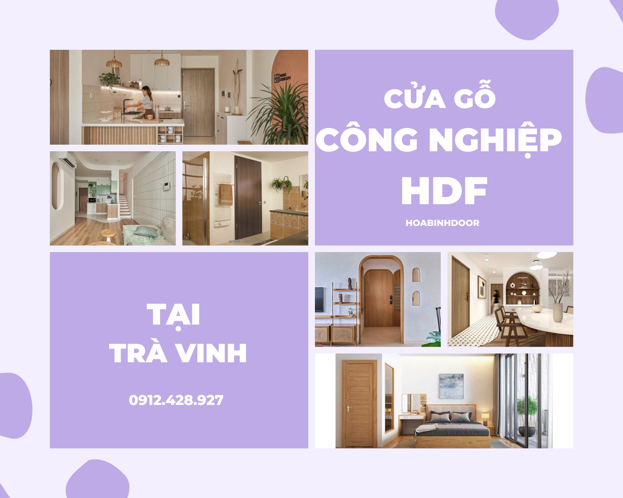 Cửa gỗ HDF tại Trà Vinh  cửa gỗ công nghiệp