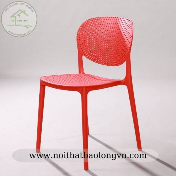 Ghế cafe nhựa đúc lỗ Pony giá rẻ  tại tp HCM