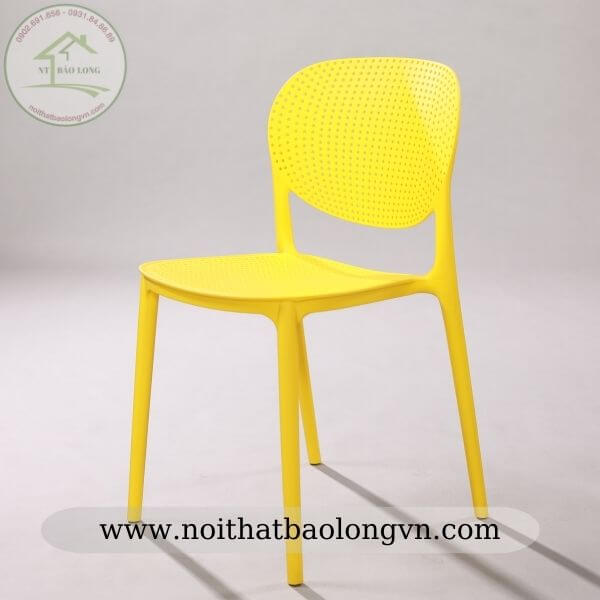Ghế cafe nhựa đúc lỗ Pony giá rẻ  tại tp HCM