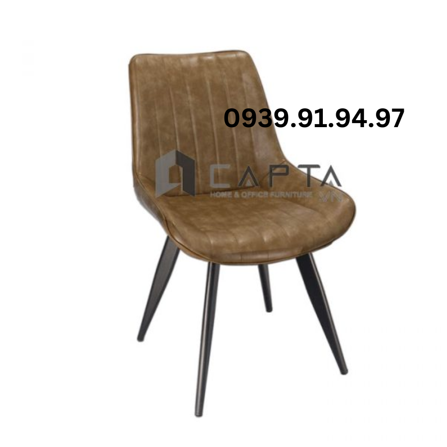 Thanh lý hàng trưng bày ghế ăn có nệm PVC LUX 5A-P Nội thất CAPTA HCM