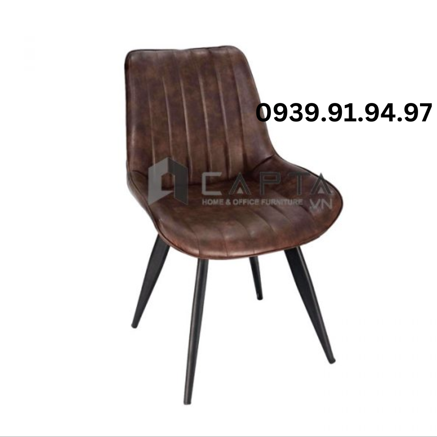 Thanh lý hàng trưng bày ghế ăn có nệm PVC LUX 5A-P Nội thất CAPTA HCM