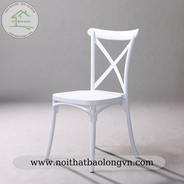 Ghế nhựa đúc Bistro lưng chữ X giá rẻ tại HCM