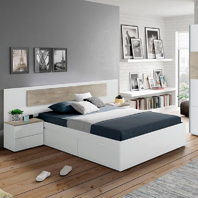 Mẫu giường ngủ gỗ MDF - 15+ mẫu giường ngủ đẹp giá rẻ