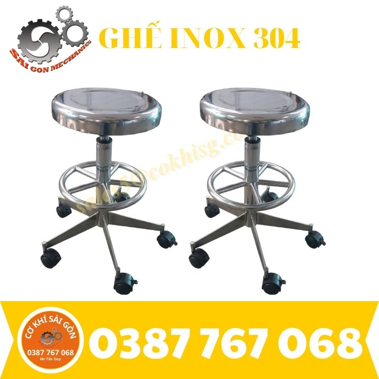 Ghế thí nghiệm inox phòng sạch