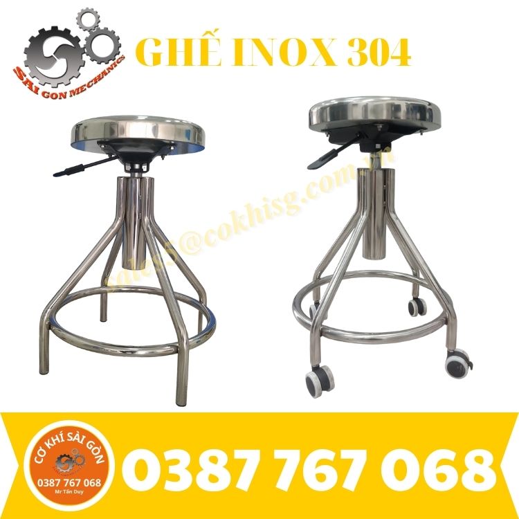 Ghế thí nghiệm inox phòng sạch