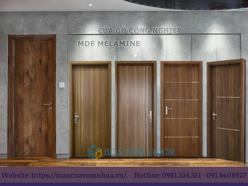Giá cửa gỗ tại Gò Vấp - Cửa gỗ công nghiệp MDF Melamine