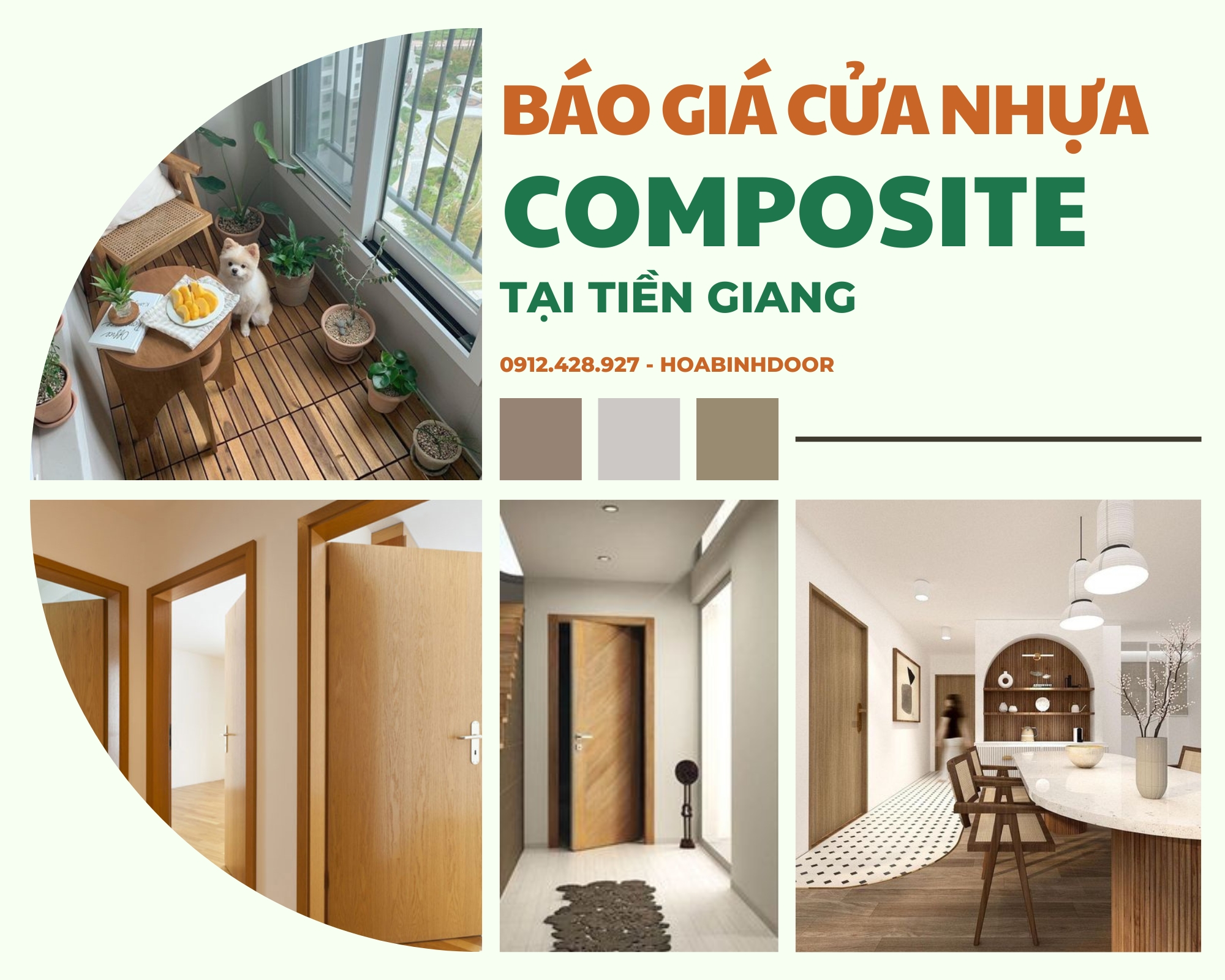 Cửa nhựa Composite tại Tiền Giang  Cửa nhựa giả gỗ
