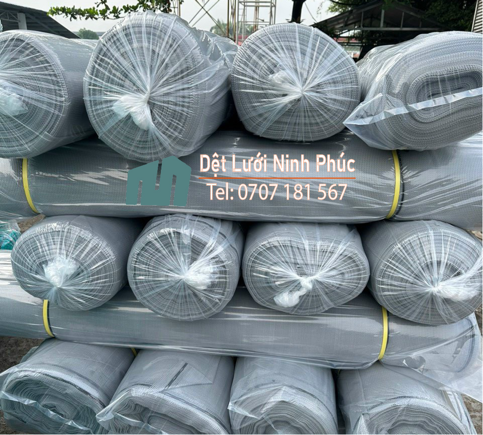 Lưới công trình - bao che chắn bụi màu xám - grey