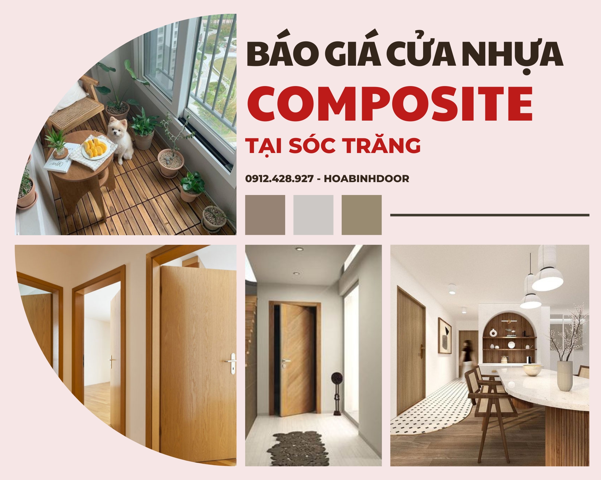 Cửa nhựa Composite tại Sóc Trăng  báo giá mới nhất