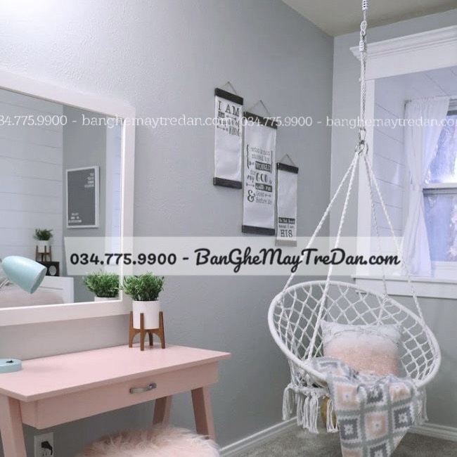 Xích đu treo trần nhà bằng vải dây dù cao cấp