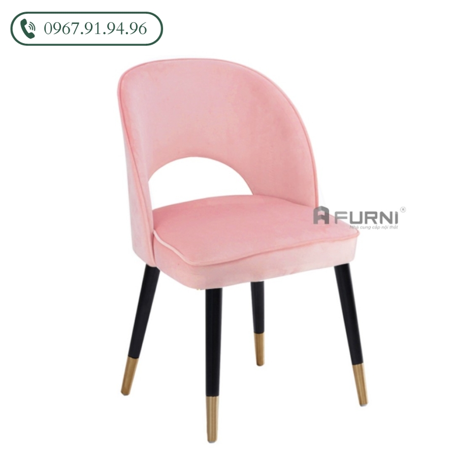 Ghế ăn nhà hàng nệm vải nhung nhập khẩu LARA 2C-F  Nội Thất Furni