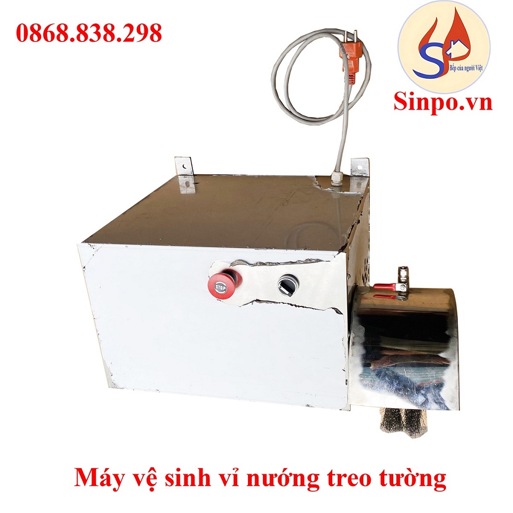 Máy vệ sinh vỉ nướng, máy chà vi nướng nhà hàng BBQ