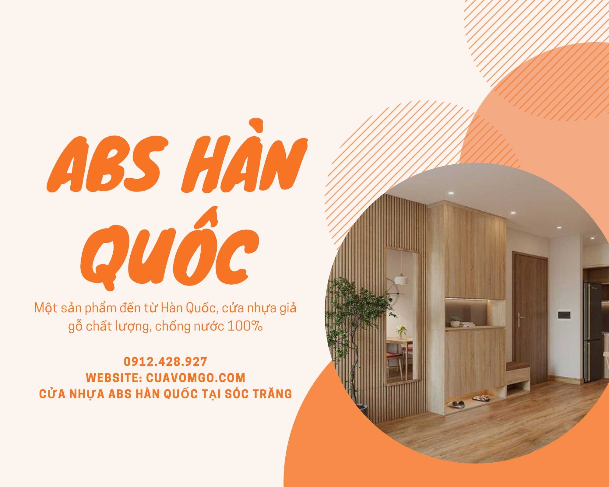 Cửa nhựa ABS tại Sóc Trăng  Cửa nhựa giả gỗ Hàn Quốc