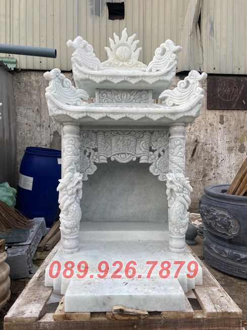 Mẫu trang thờ ông địa thần tài bằng đá đẹp tài lộc bán Khánh Hòa