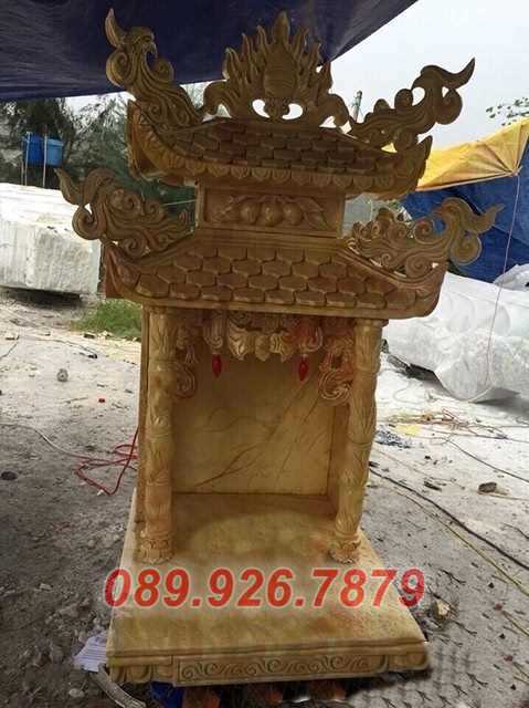 Mẫu trang thờ ông địa thần tài, tài lộc phong thủy bằng đá bán Bến Tre