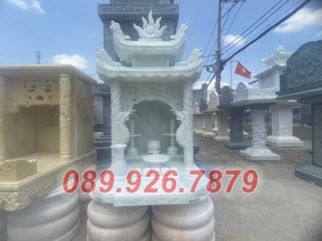 Mẫu trang thờ ông địa thần tài, tài lộc phong thủy bằng đá bán Bến Tre