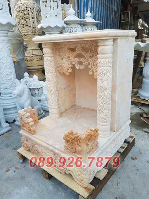 Mẫu trang thờ ông địa thần tài, tài lộc phong thủy bằng đá bán Bến Tre