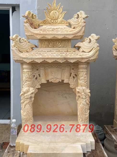 Mẫu trang thờ ông địa thần tài, tài lộc phong thủy bằng đá bán Bến Tre